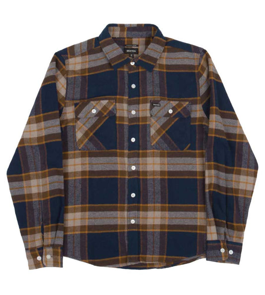 Brixton Bowery Flannel Button Shirt - Joe Blue
