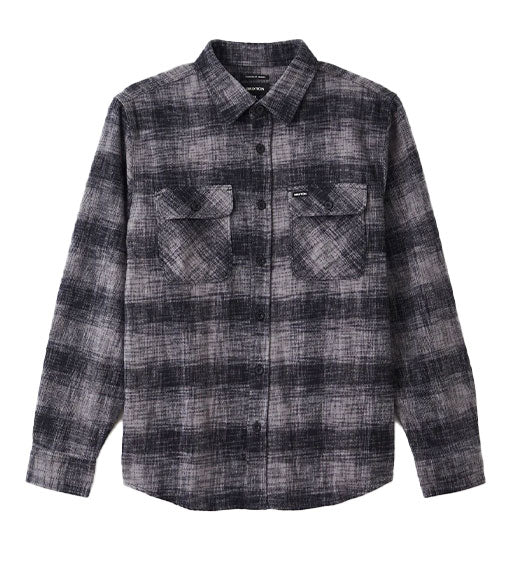 Brixton Bowery Reserve Longsleeve Flannel Black/Grey Mix