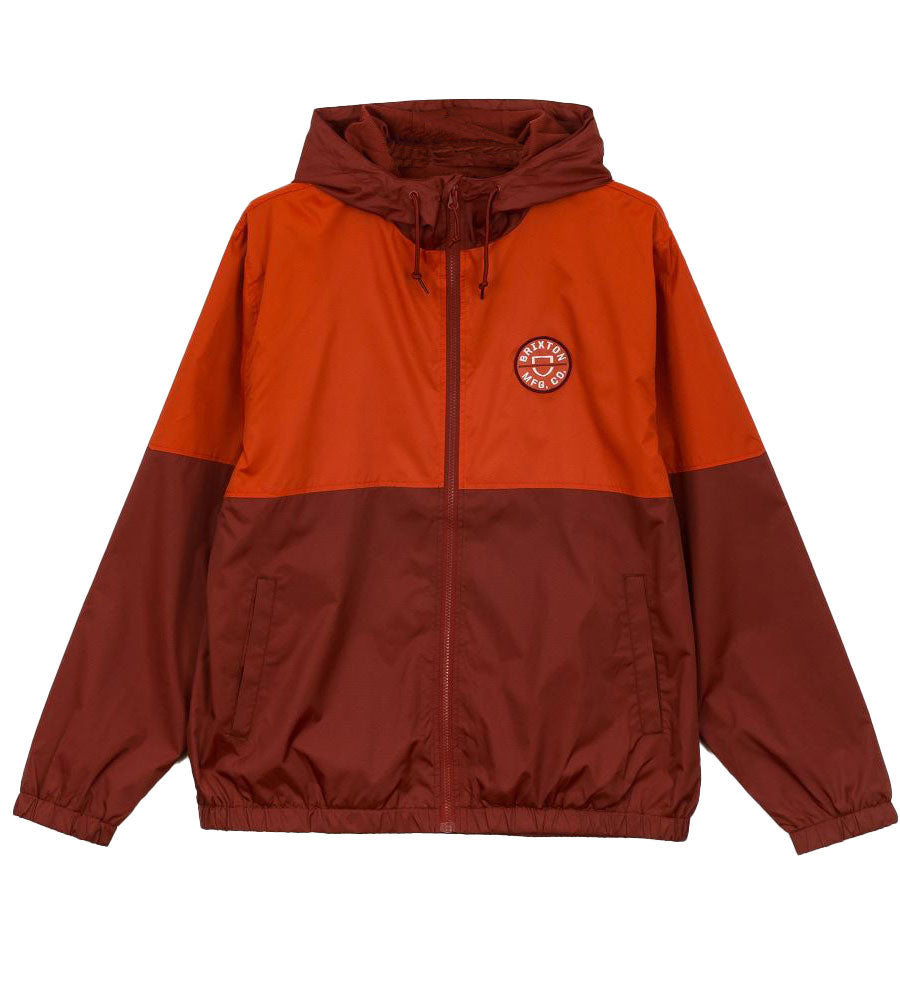 Brixton Claxton Crest Jacket - Phoenix Orange/Dark Brick