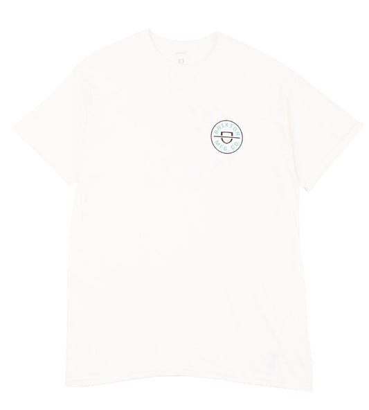 Brixton Crest II T-Shirt White/Teal