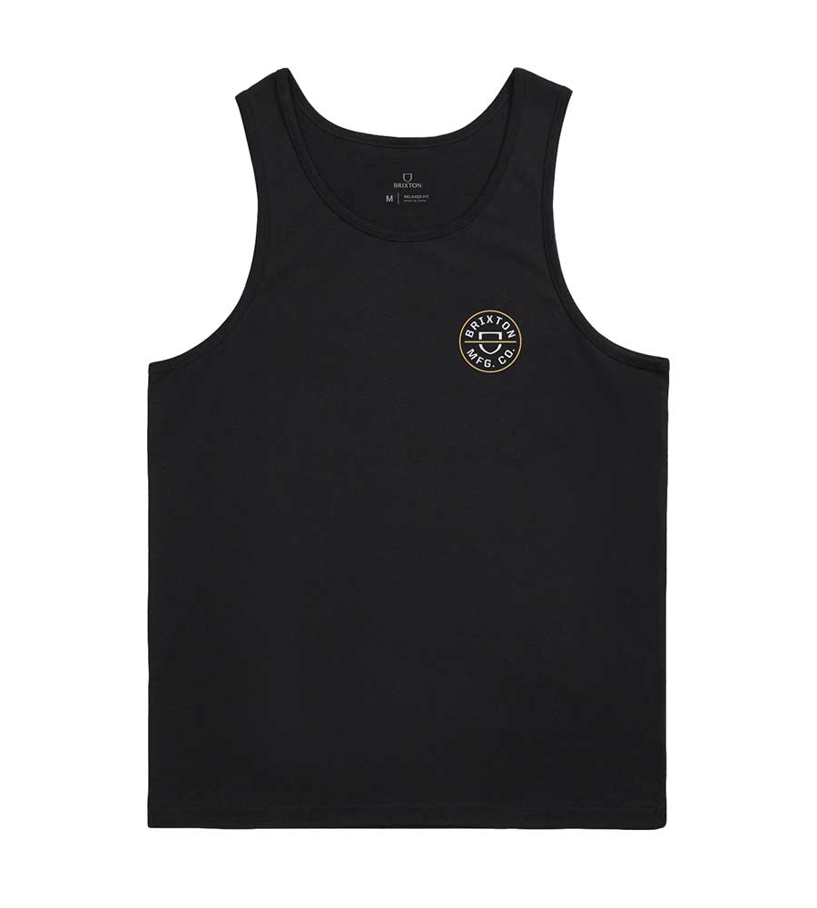 Brixton Crest Tank Top - Black/Blonde