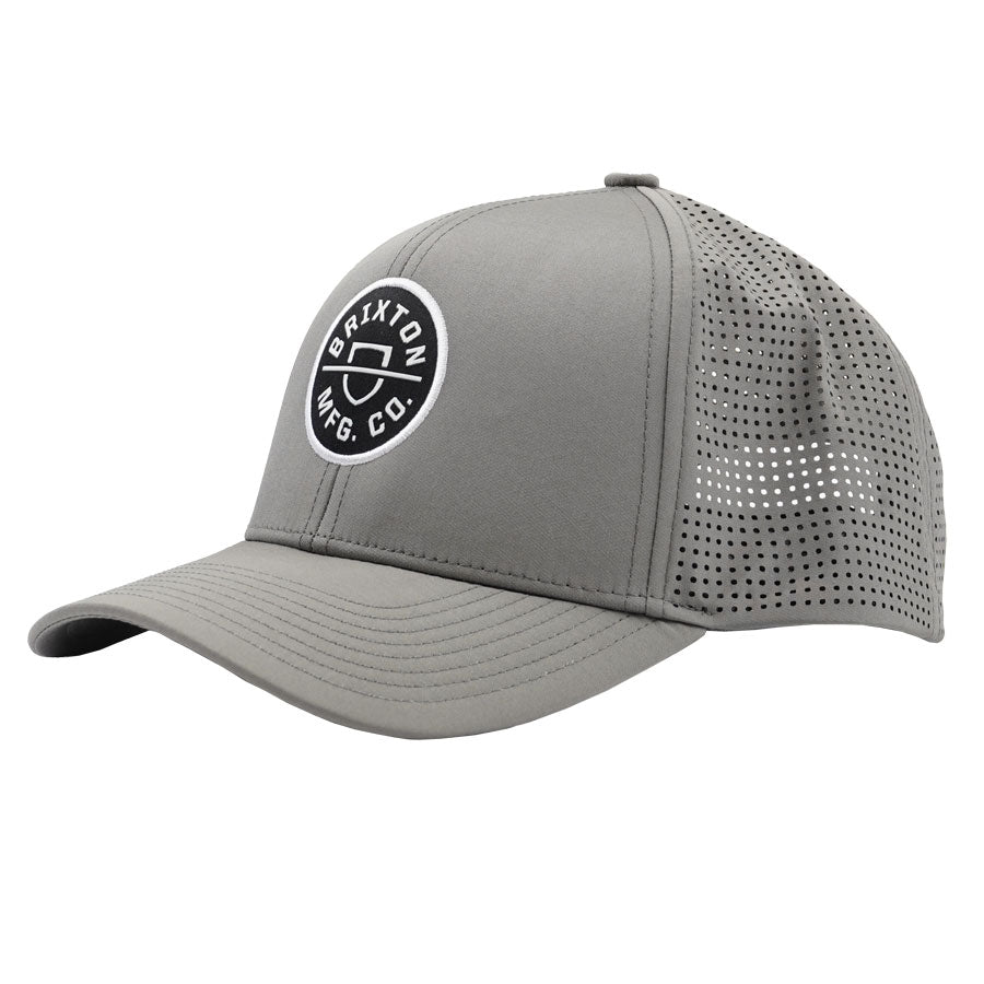 Brixton Crest X Medium Profile Cap Grey/Grey