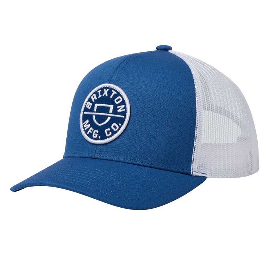 Brixton Crest X Medium Profile Mesh Cap - Joe Blue/White