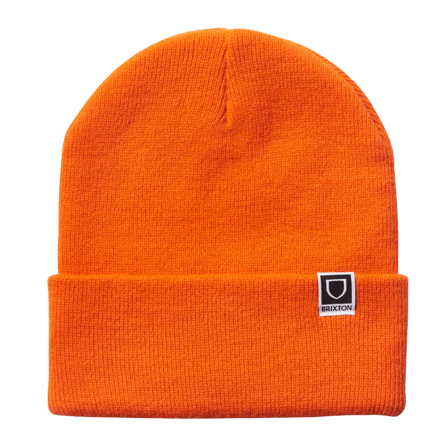 Brixton Harbor Beta Watch Cap Beanie Athletic Orange