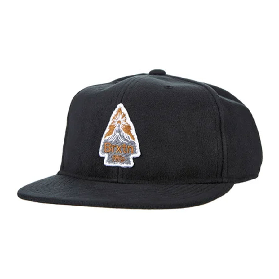 Brixton Holt Medium Profile Snapback Black