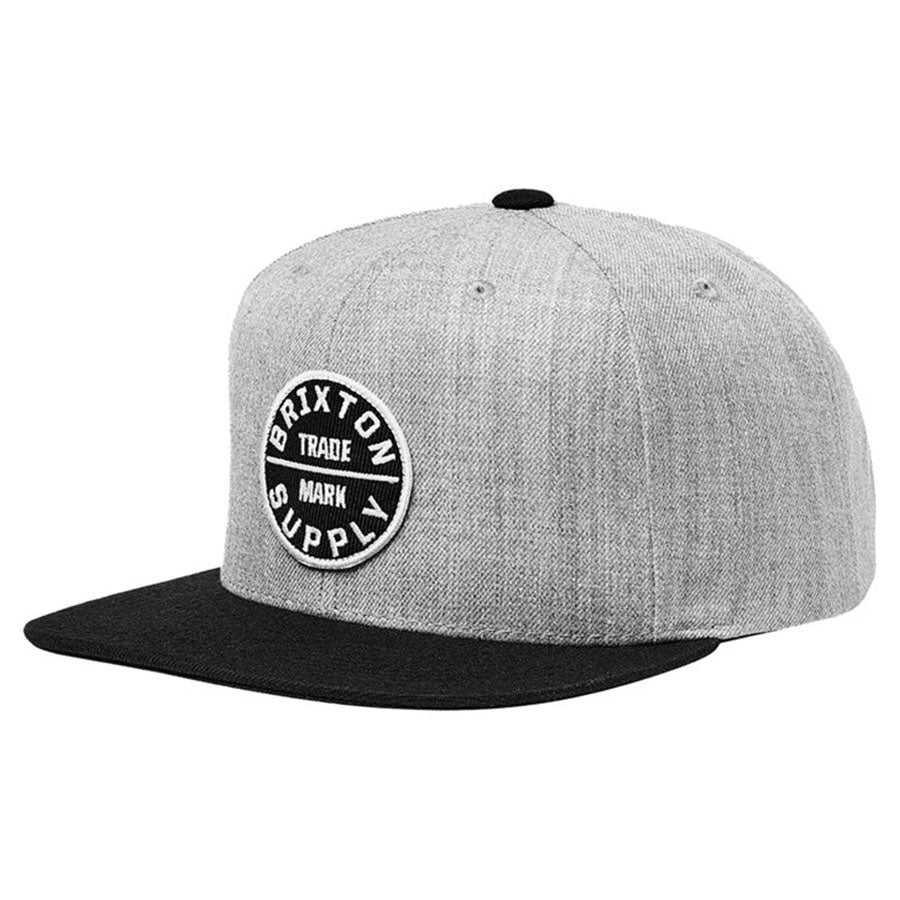 Brixton Kids' Oath III Snapback Light Heather Grey/Black – The Source ...