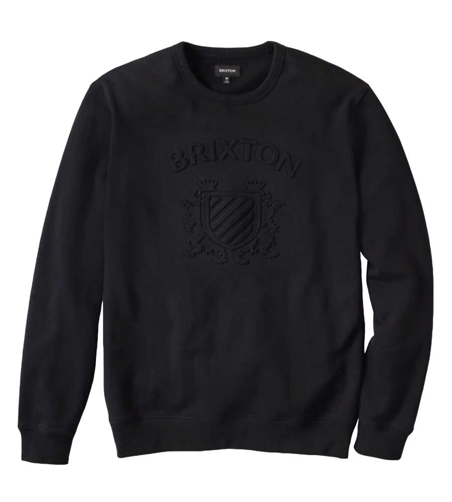 Brixton Lion Crest Crewneck - Black