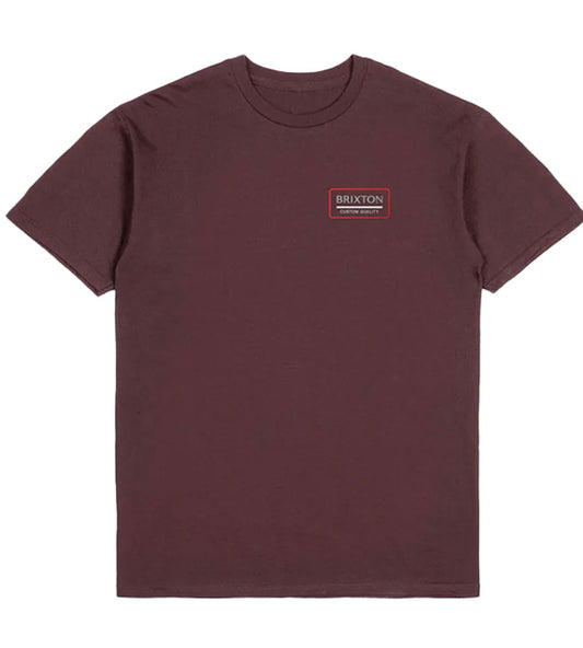 Brixton Palmer Proper T-Shirt Mahogany