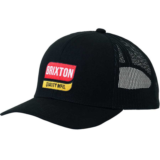 Brixton Scoop X Medium Profile Mesh Cap - Black/Black