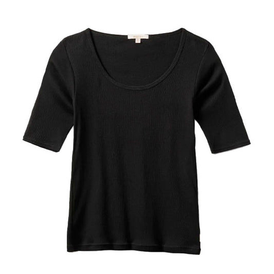 Brixton Women's Tennessee Scoop Neck T-Shirt Black