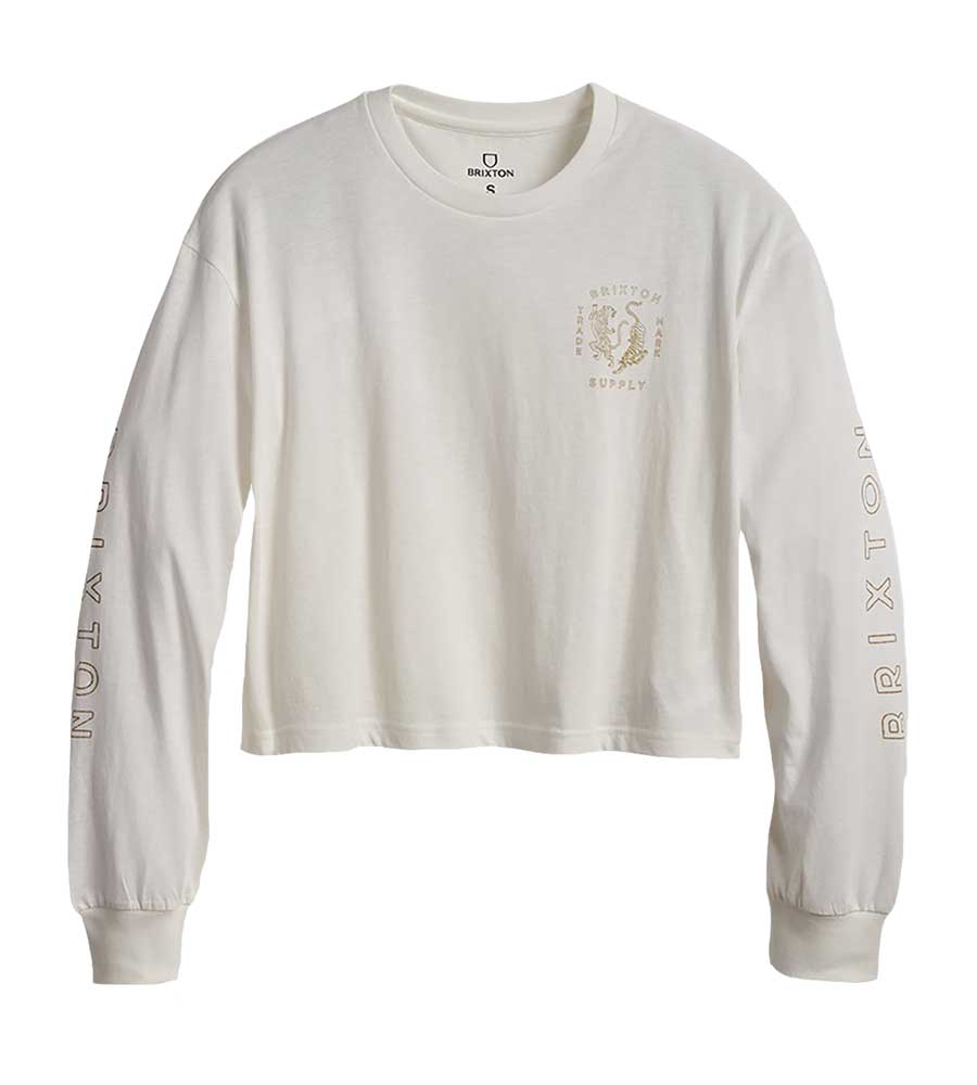 Brixton Women's Wild Cats Long Sleeve T-shirt - Off White