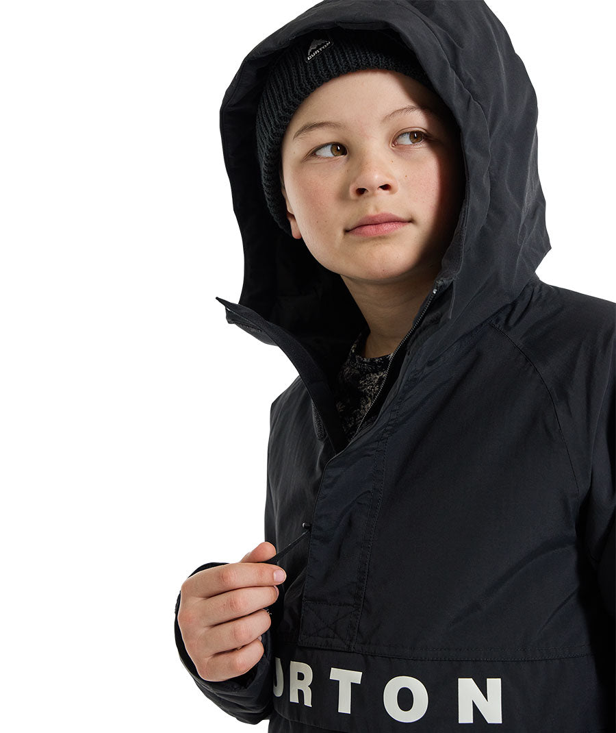 Burton Kids' Frostner 2L Anorak Jacket True Black 2024