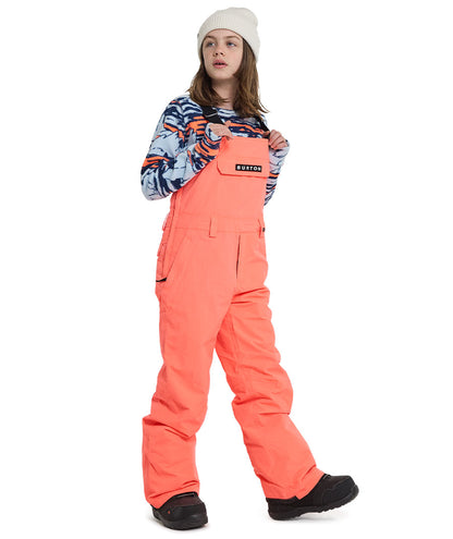 Burton Kids' Skylar Bib Pants - Tetra Orange 2023