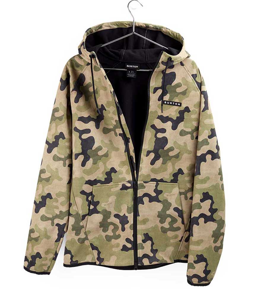 Burton Crown Weatherproof Full-Zip Fleece - Martini Olive Terra Camo 2022