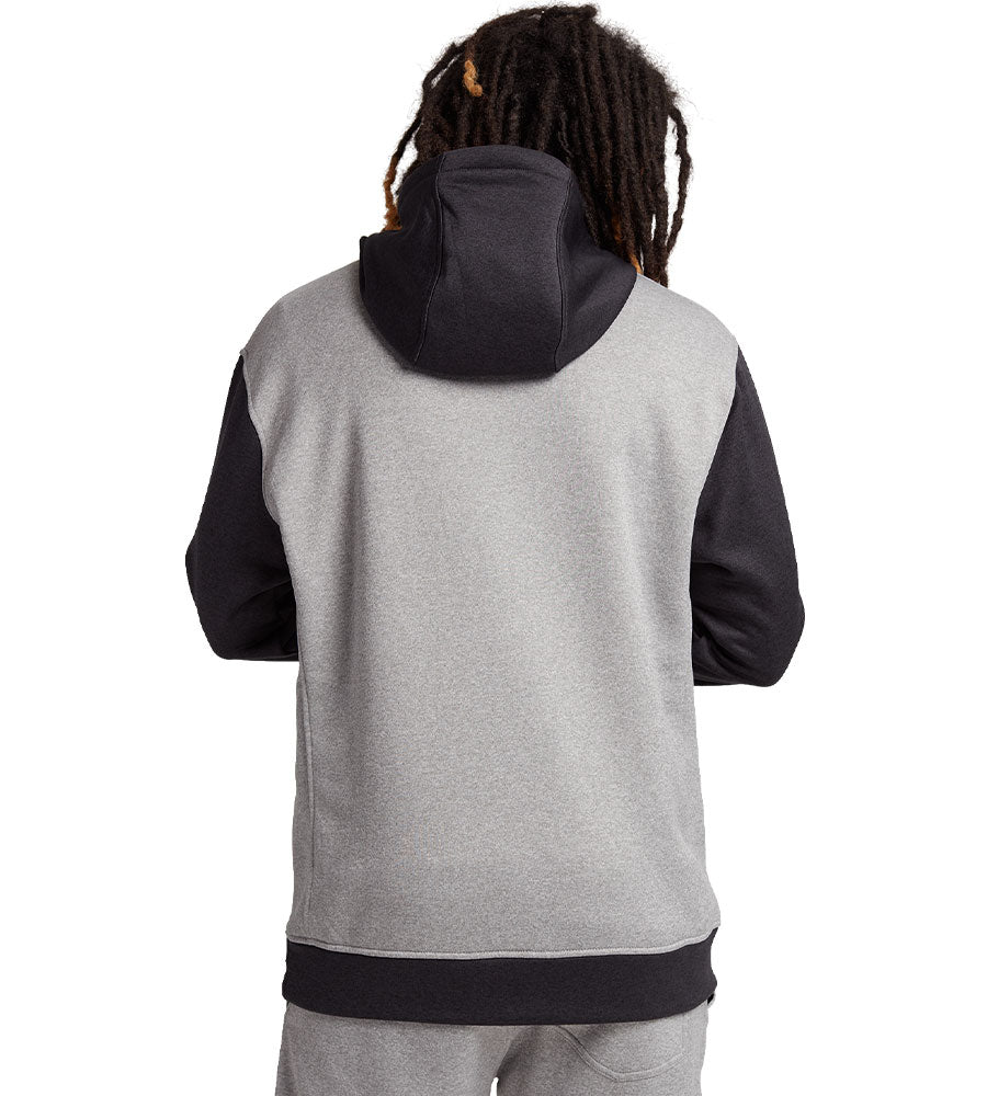 Burton Men's Oak Pullover Hoodie - Gray Heather/True Black 2023