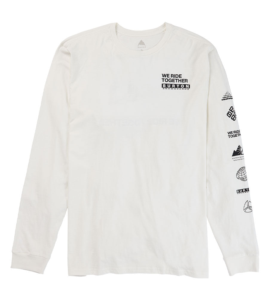 Burton Men's Woodmere Long Sleeve T-Shirt - Stout White 2023