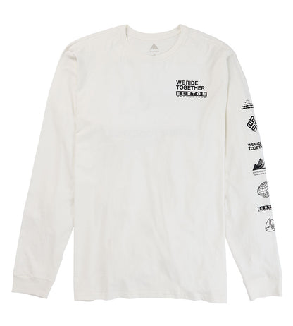 Burton Men's Woodmere Long Sleeve T-Shirt - Stout White 2023