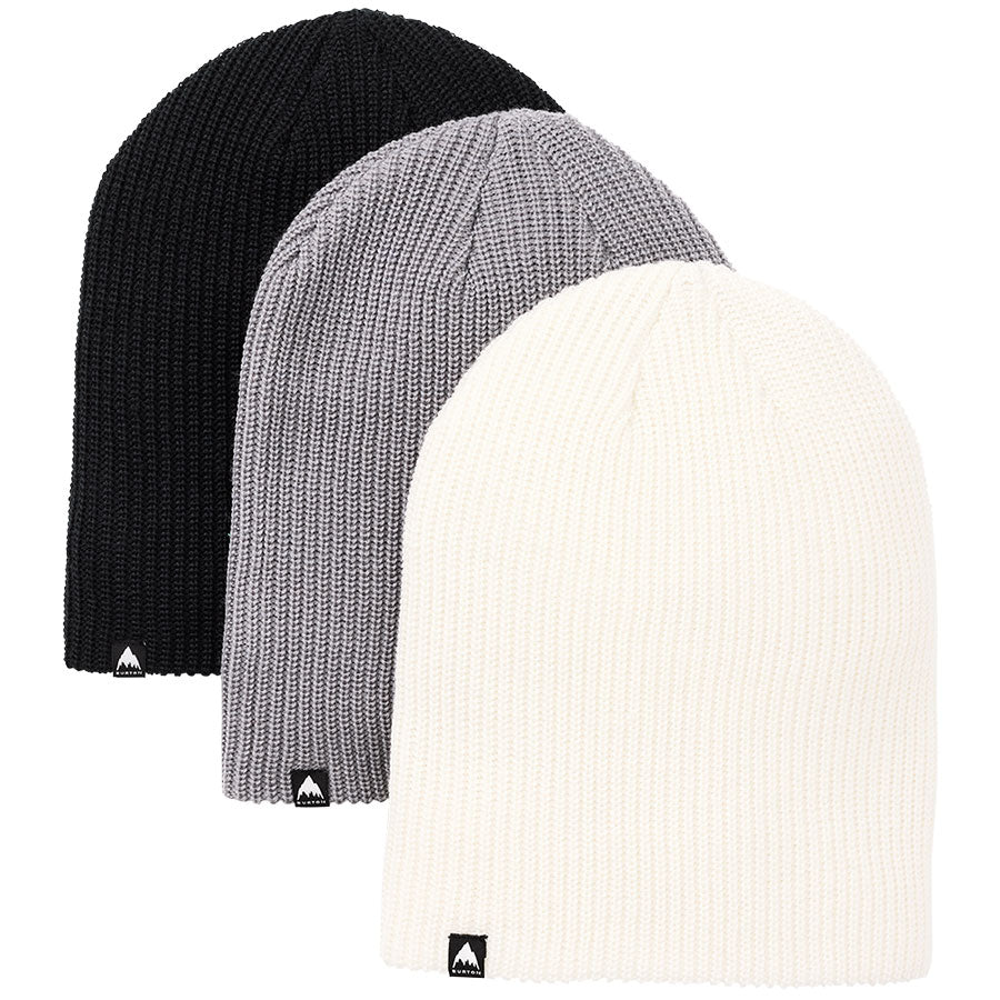 Burton Recycled DND Beanie - 3 Pack True Black/Sharkskin/Stout White 2025