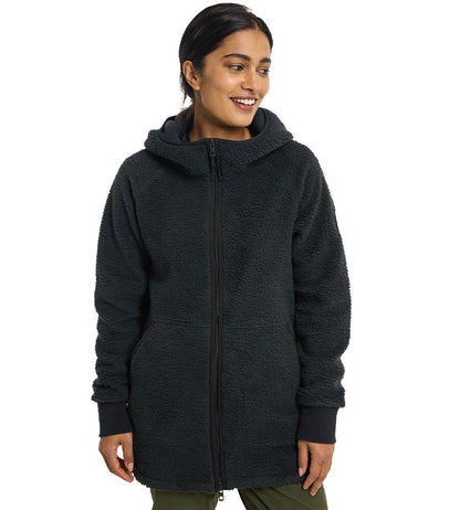 Burton Women's Minxy Full-Zip Fleece True Black Sherpa 2023