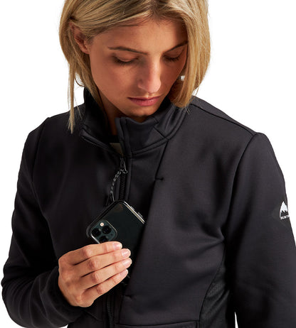 Burton Women's Multipath Full-Zip Fleece - True Black 2023