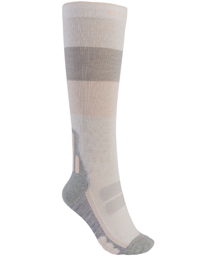 Burton Women's Performance + Ultralight Compression Socks - Stout White 2023