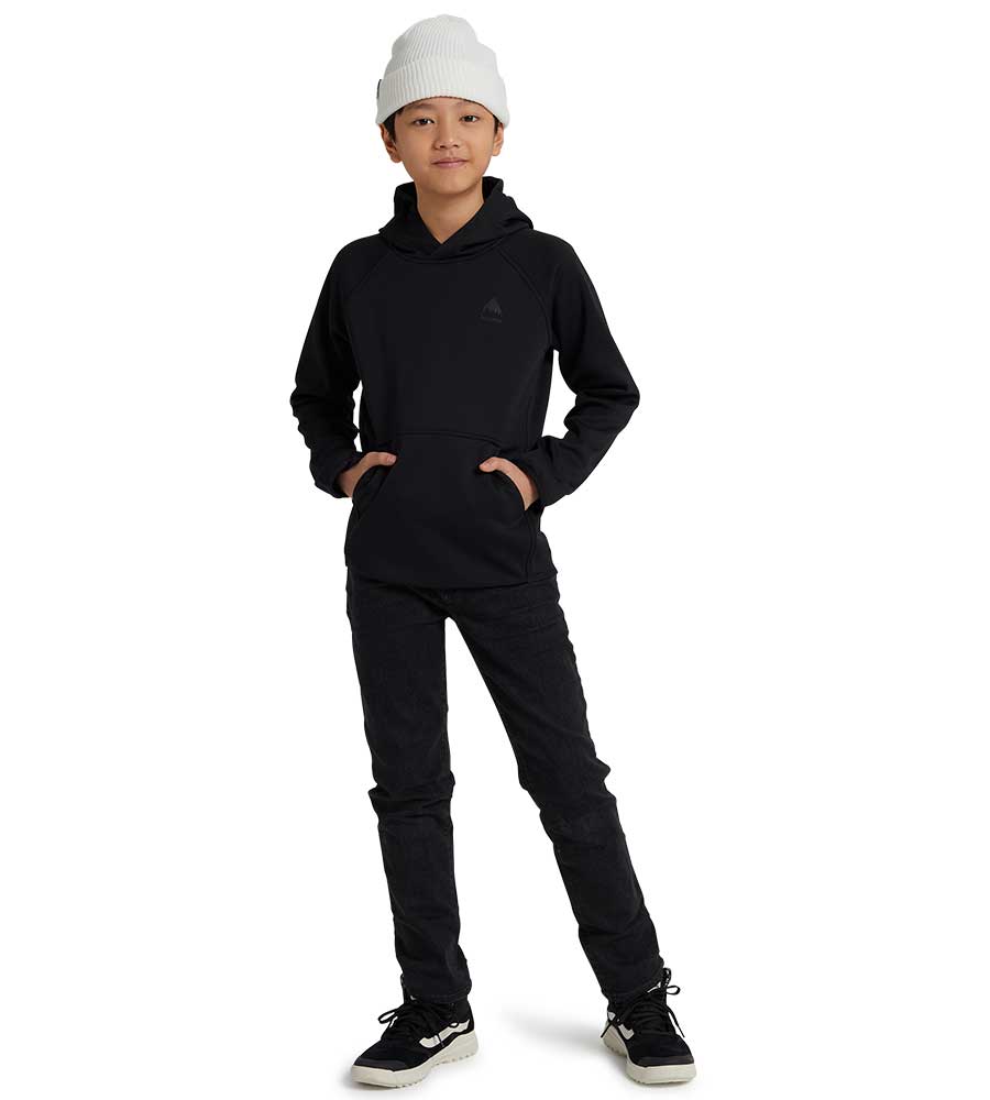 Burton Kids' Crown Weatherproof Pullover Fleece True Black 2022