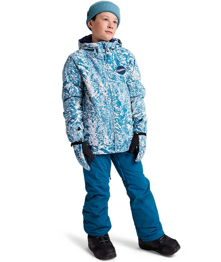 Burton Kids' Game Day Jacket - Blue Blotto Trees 2022