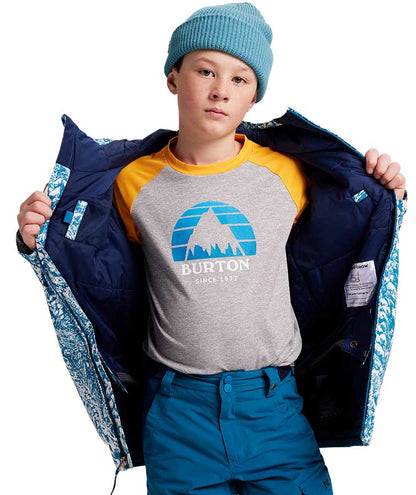 Burton Kids' Game Day Jacket - Blue Blotto Trees 2022