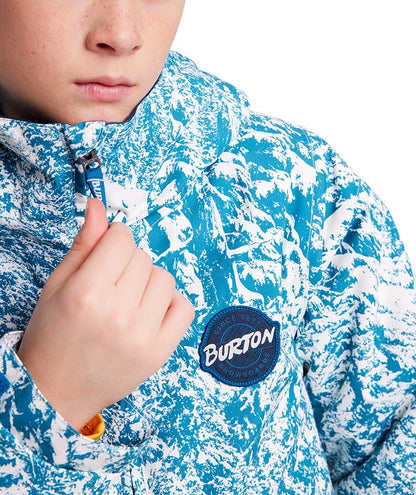 Burton Kids' Game Day Jacket - Blue Blotto Trees 2022