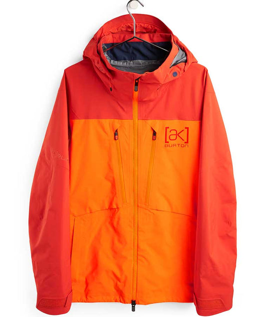 Burton Men's [ak] GORE‑TEX 3L PRO Hover Jacket - Fiesta Red/Clownfish Orange 2022