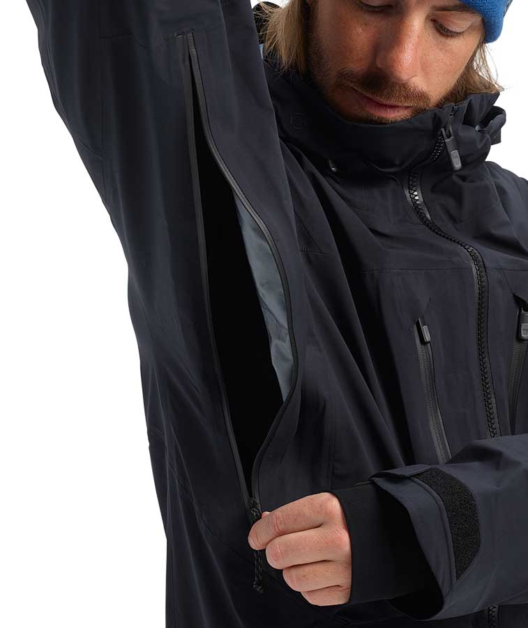 Burton Men's [ak] GORE‑TEX 3L Stretch Hover Jacket - True Black 2022
