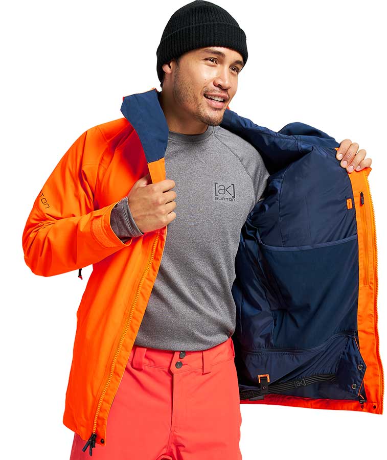 Burton Men's [ak] GORE‑TEX Cyclic Jacket - Clownfish Orange/Dress Blue 2022