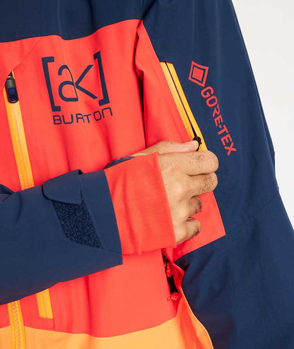 Burton Men's [ak] GORE‑TEX Swash Jacket - Dress Blue/Fiesta Red/Clownfish Orange 2022