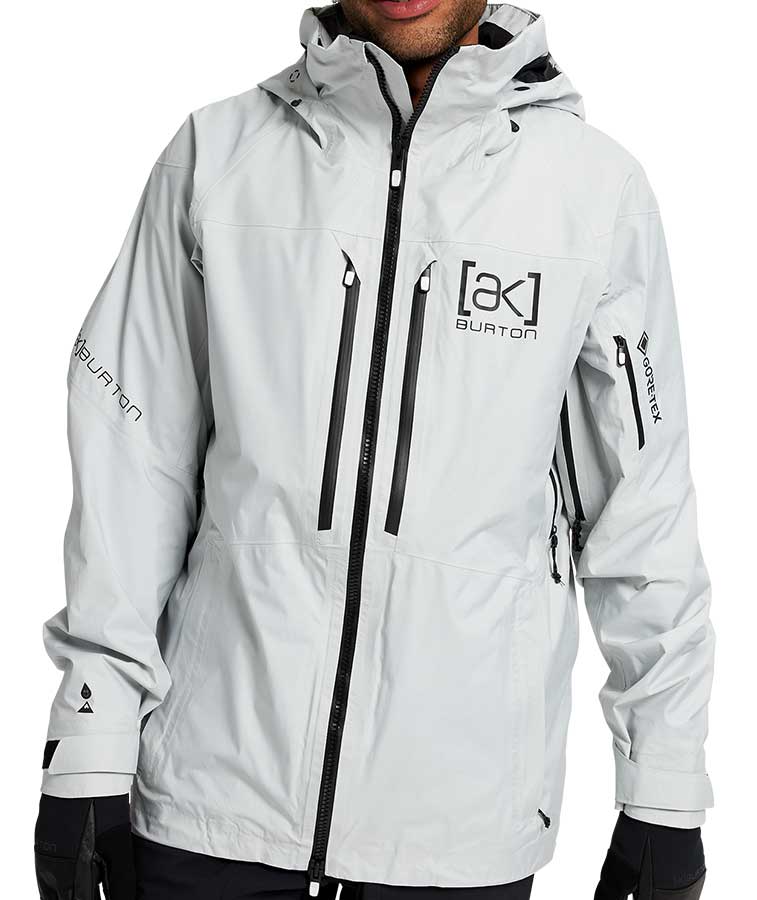 Burton Men's [ak] GORE‑TEX Swash Jacket - Solution Dyed Light Gray 2022