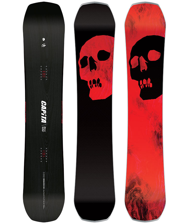 Capita Men's Black Snowboard of Death Wide Snowboard 2023