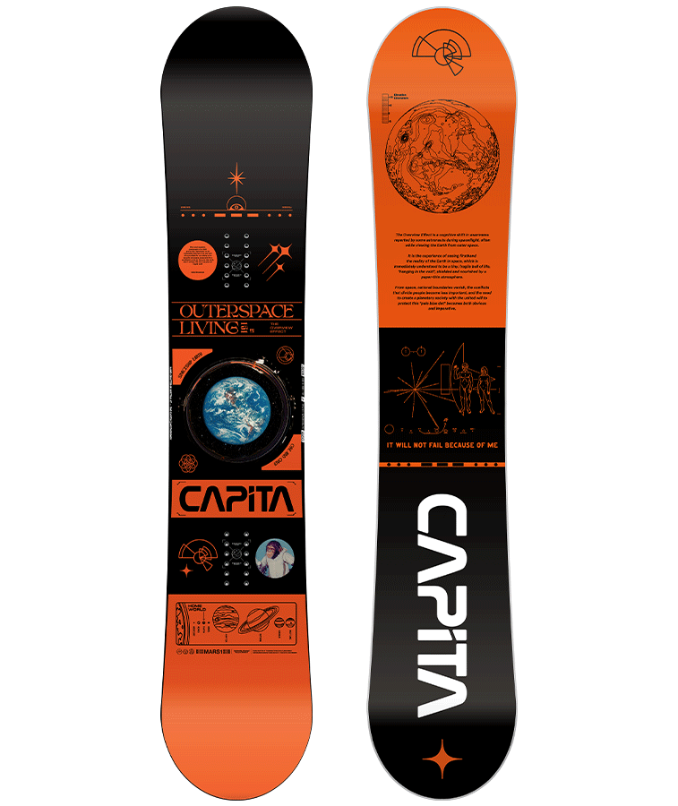 Capita Men's Outerspace Living Wide Snowboard 2023