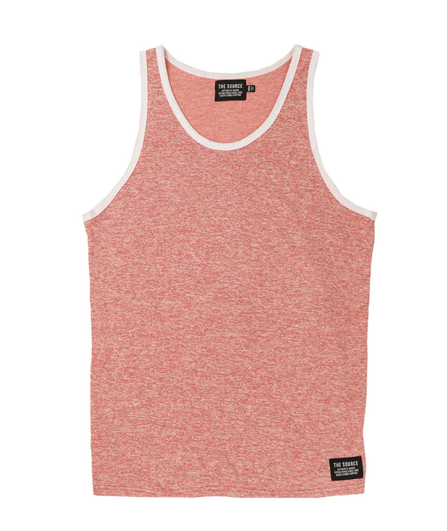 Source Men's Terry Tank Heathered Red