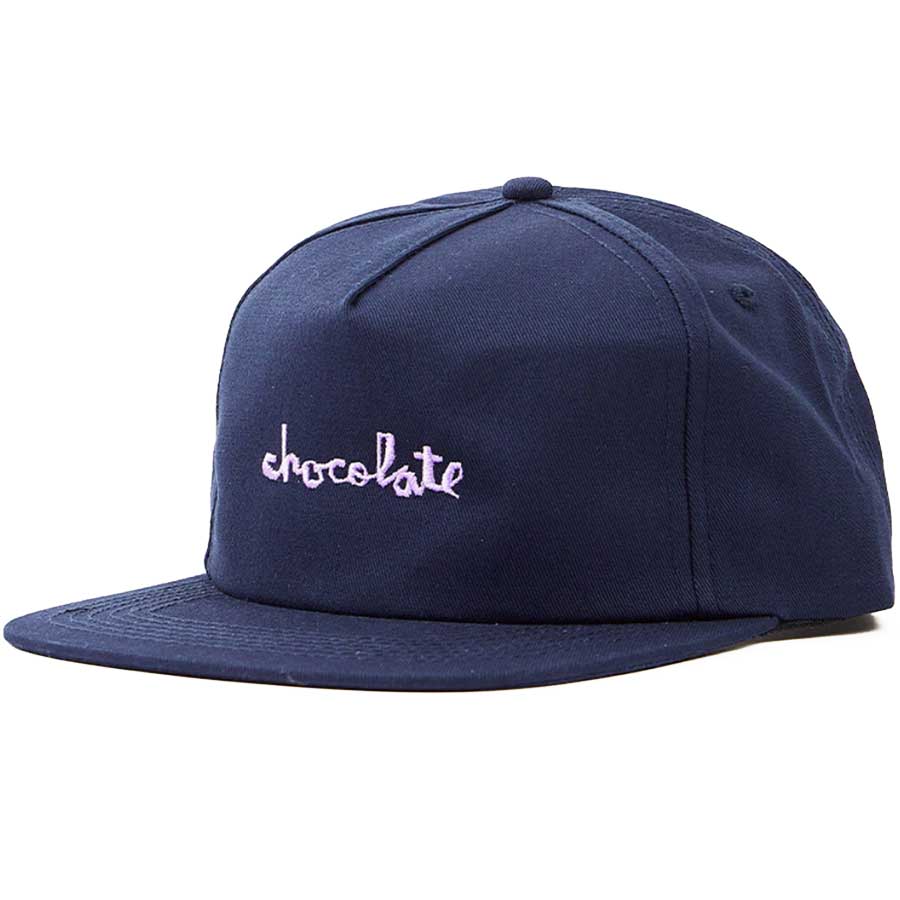 Chocolate Lav Chunk Snapback Cap - Navy