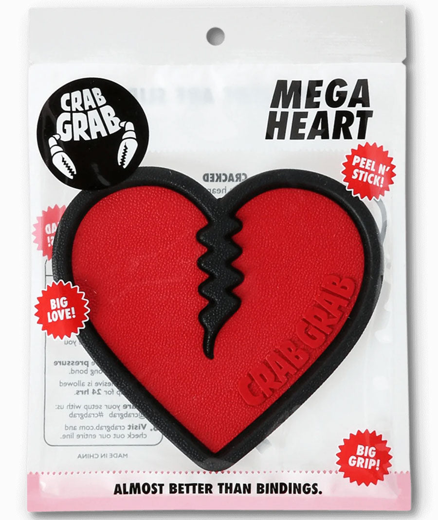 Crab Grab Mega Heart Stomp Pad - Black/Red