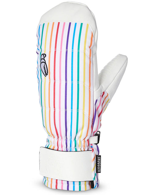 Crab Grab Women's Snuggler Mitt - Rainbow Stripes 2023