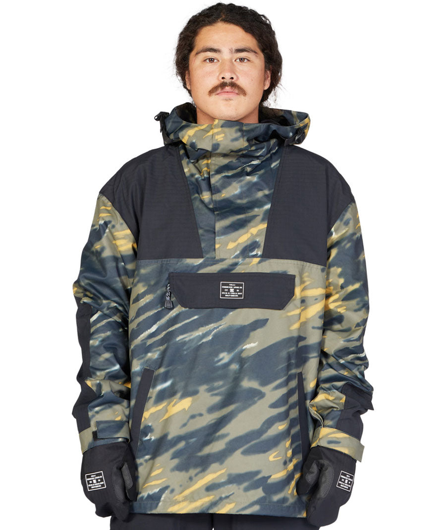 DC Men's DC-43 Anorak - Angled Tie Dye Ivy Green 2023