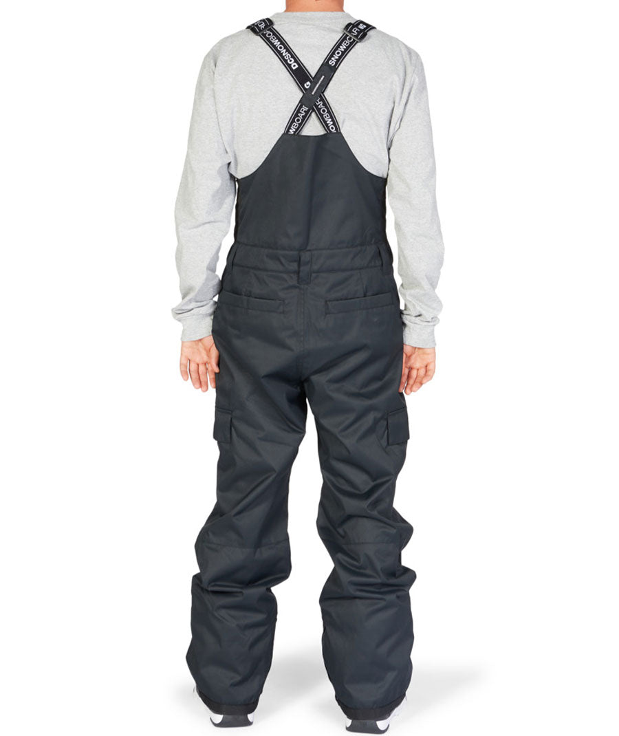 DC Men's Docile Bib Pant - Black 2023