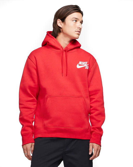 Nike SB Icon Hoodie - University Red/White