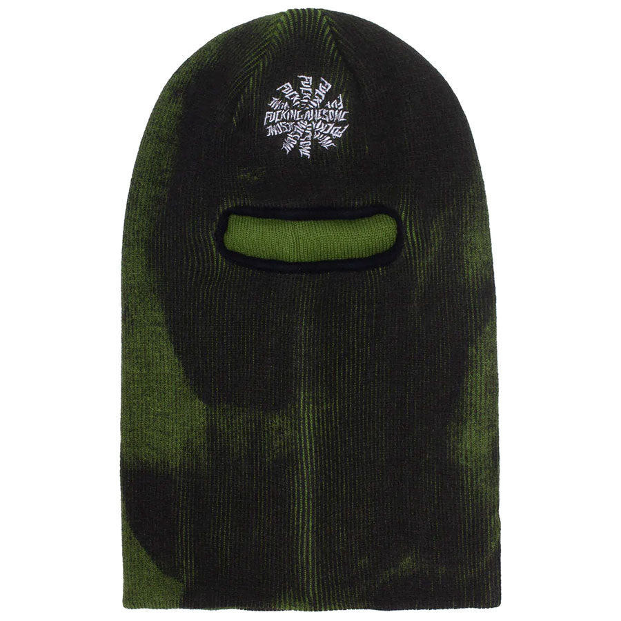 Fucking Awesome Spiral Balaclava Green