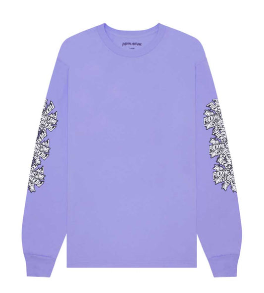 Fucking Awesome Spiral Long Sleeve T-Shirt - Violet