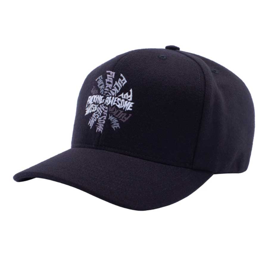 Fucking Awesome Spiral Snapback Cap - Black