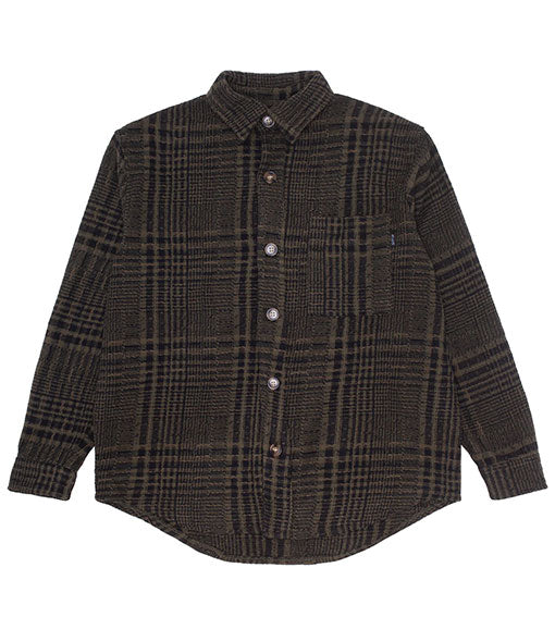 Fucking Awesome Wood Duck Oversized Flannel Jacket Green/Black