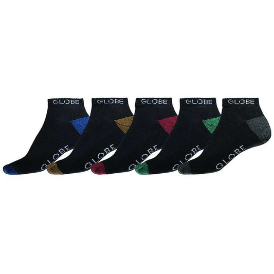 Globe Ingles Ankle Sock 5-Pack Asst