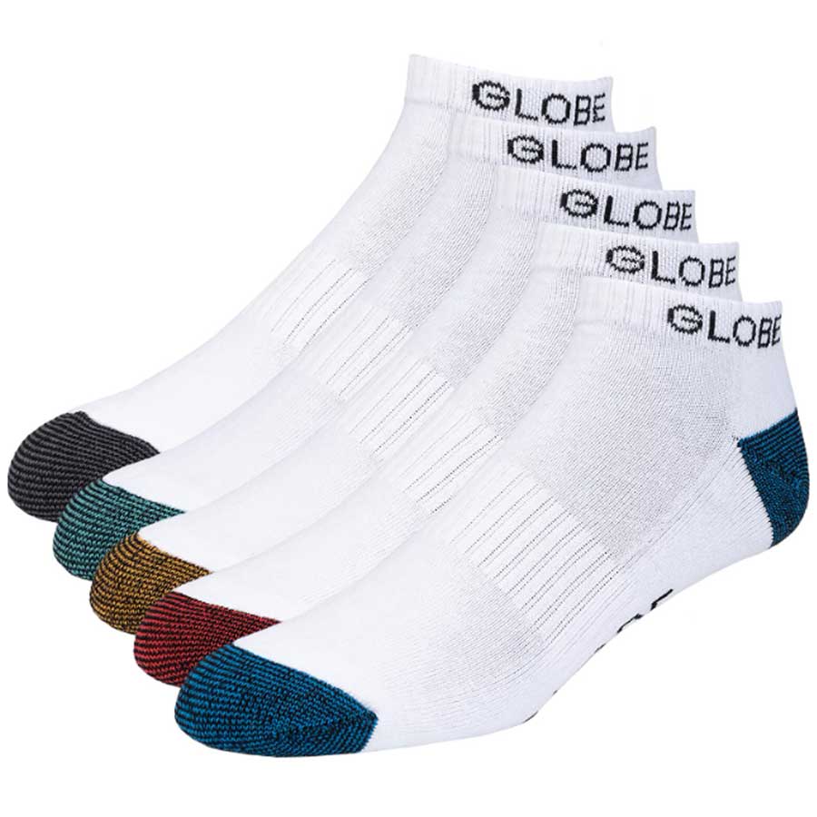 Globe Ingles Ankle Sock 5-Pack White