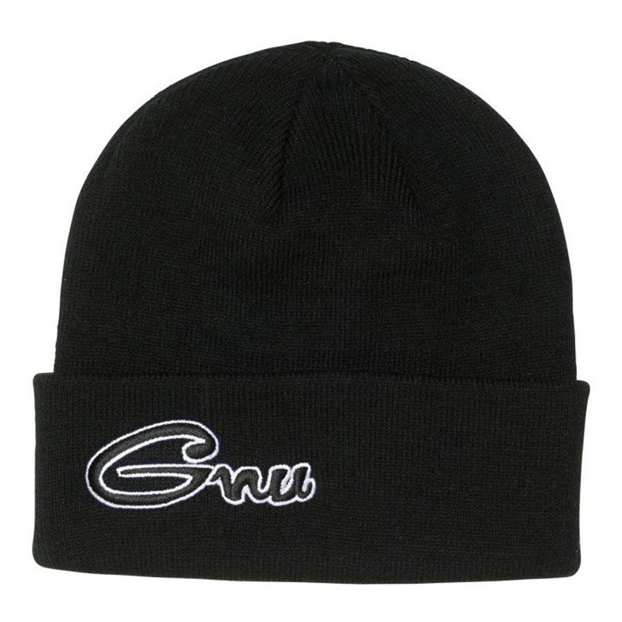 Gnu Script Cuff Beanie Black 2023